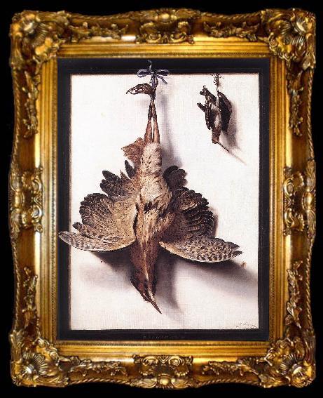 framed  CUYCK VAN MYEROP, Frans Still-Life with Fowl dsd, ta009-2